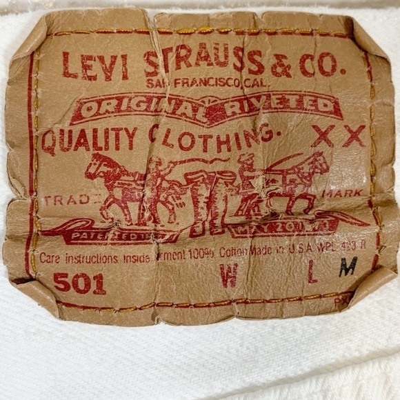 Vintage Levi's 501 High Rise Slim Straight Leg Jeans Size 28 - Picture 7 of 8